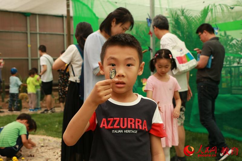 中國兒童中心園內開展“喜迎六一 祝福祖國 爭做新時代好兒童”主題游園活動。盧靜/攝